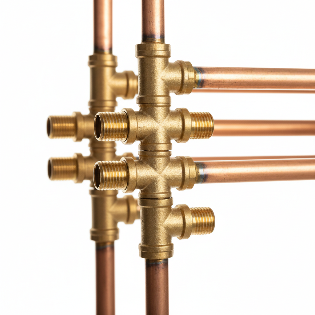Copper pipework and plumbing fittings